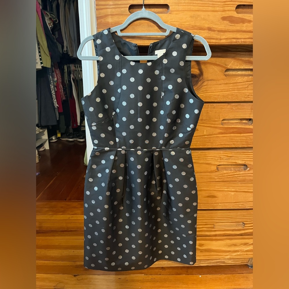 Taffeta polka dot dress